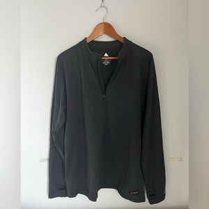 Burton Men’s Gray Quarter-Zip Fleece - Size XL